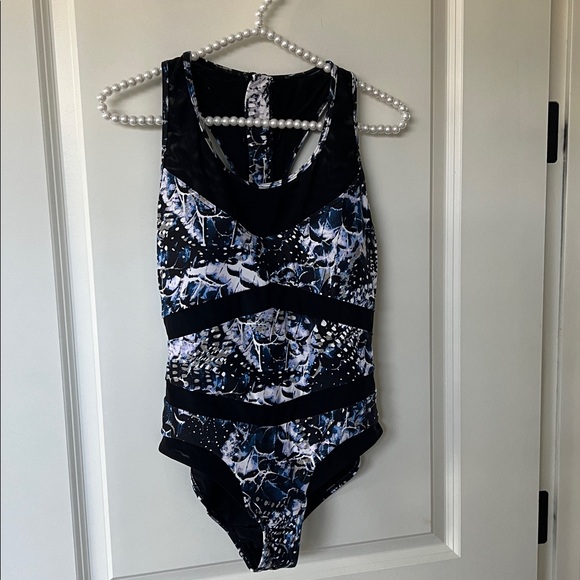 Robyn Lawley Broken Wings Back-Zip Mesh One-Piece, 8 - Picture 2 of 12